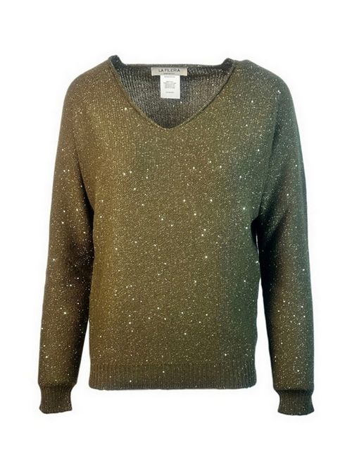 maglia donna paillettes militare La fileria | 14203-33003480